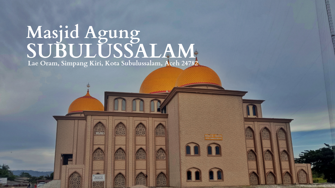 Masjid Agung Subulussalam, Aceh, dengan krawangan GRC pada fasadnya